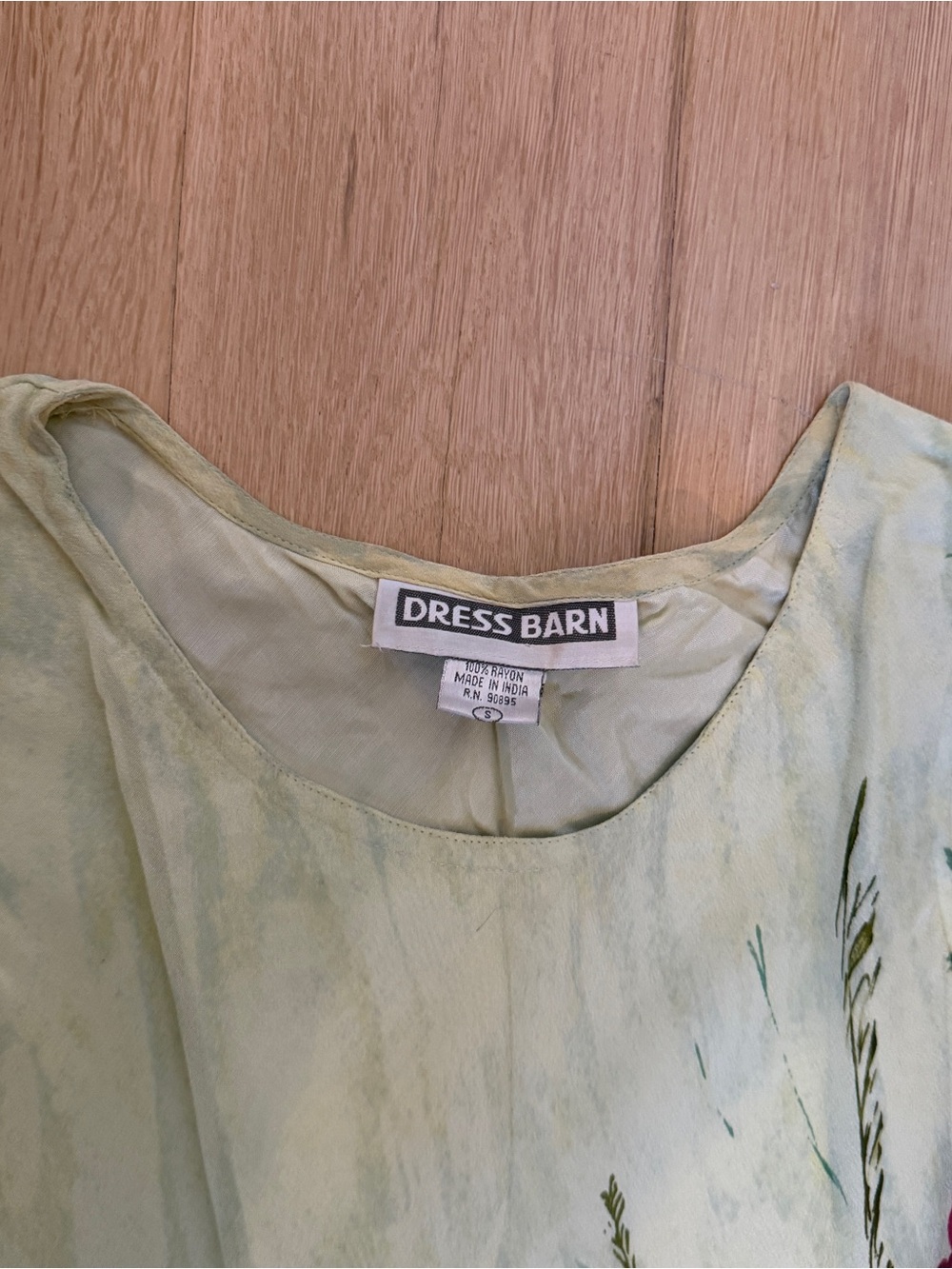 vintage 90s maxi slip dress with pink floral print - Picture 6 of 6